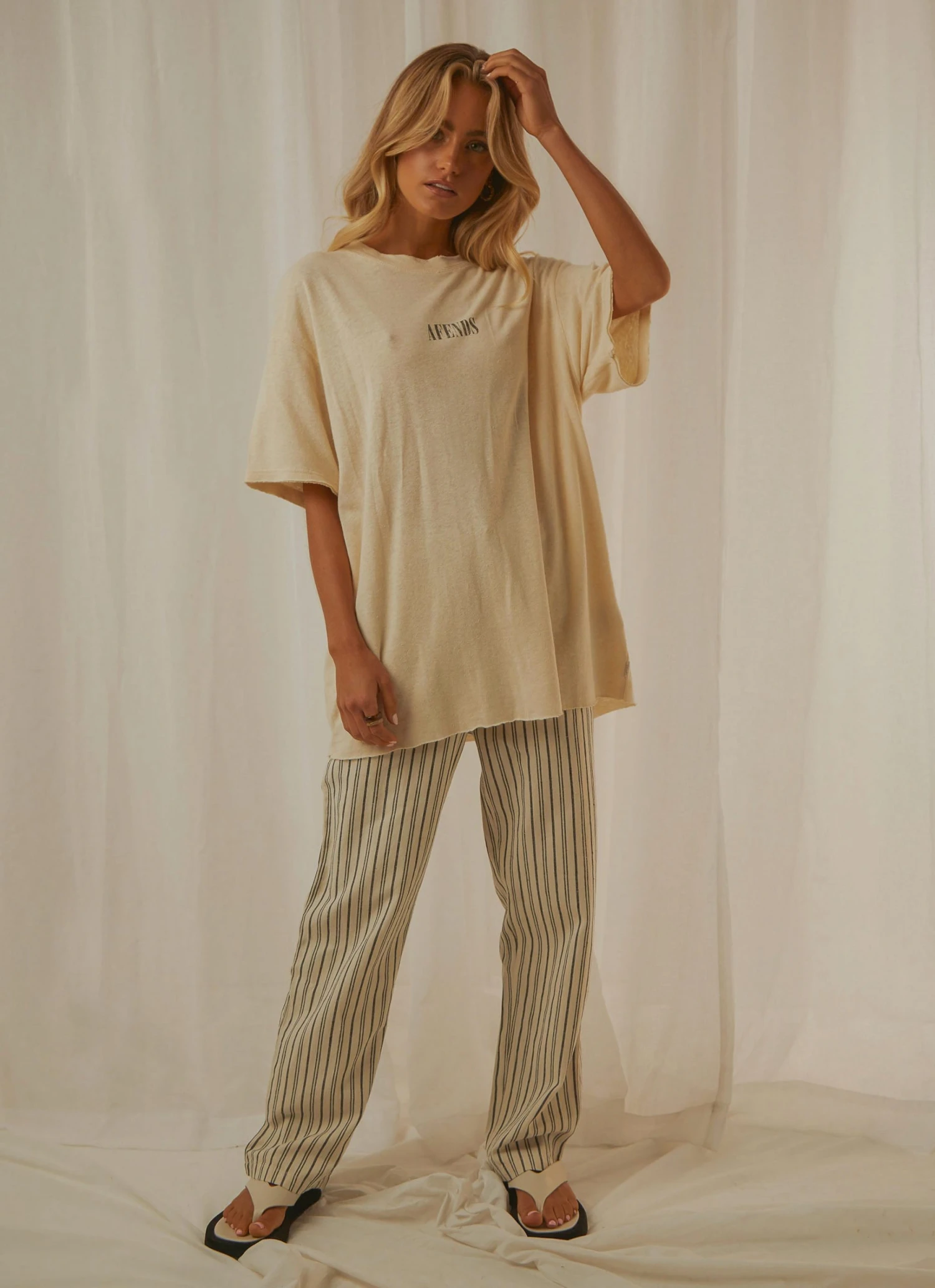 Afends Courtney Love Hemp Tee - Cream New & Most Loved Afends Courtney Love Hemp Tee - Cream New & Most Loved