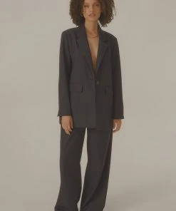 Vacancy Supply Rally Oversized Blazer - Charcoal New & Most Loved 10 Vacancy Supply Rally Oversized Blazer - Charcoal New & Most Loved