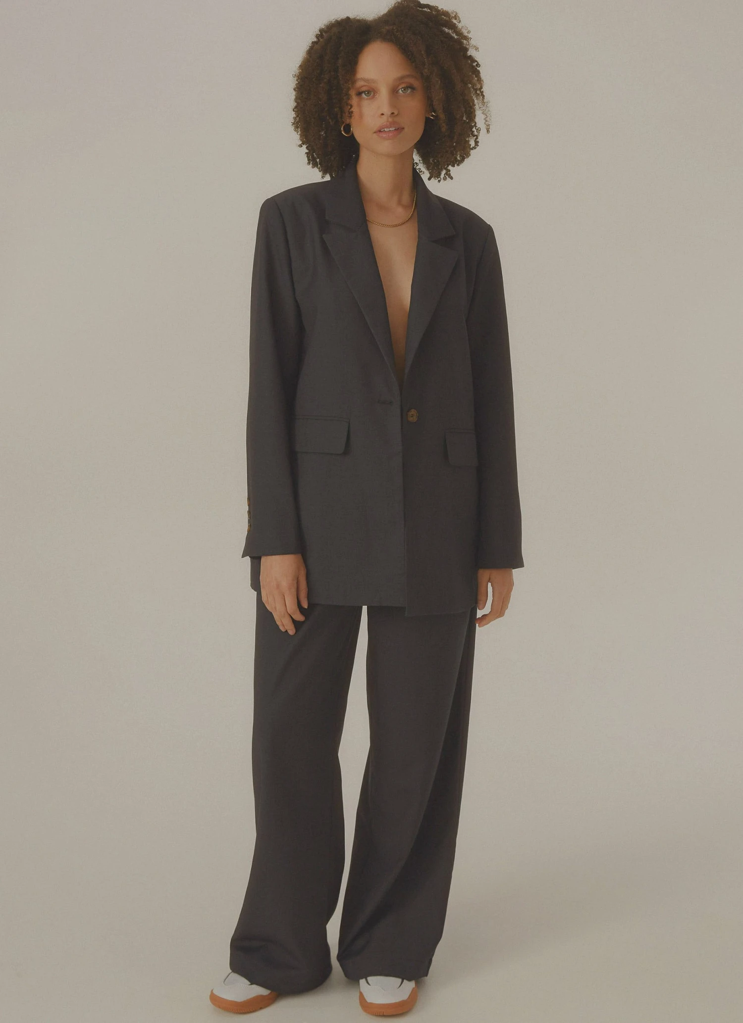 Vacancy Supply Rally Oversized Blazer - Charcoal New & Most Loved 5 Vacancy Supply Rally Oversized Blazer - Charcoal New & Most Loved