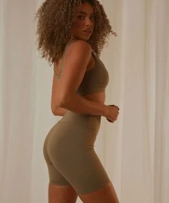 Nude Lucy New & Most Loved Nude Active Crop Top - Olive