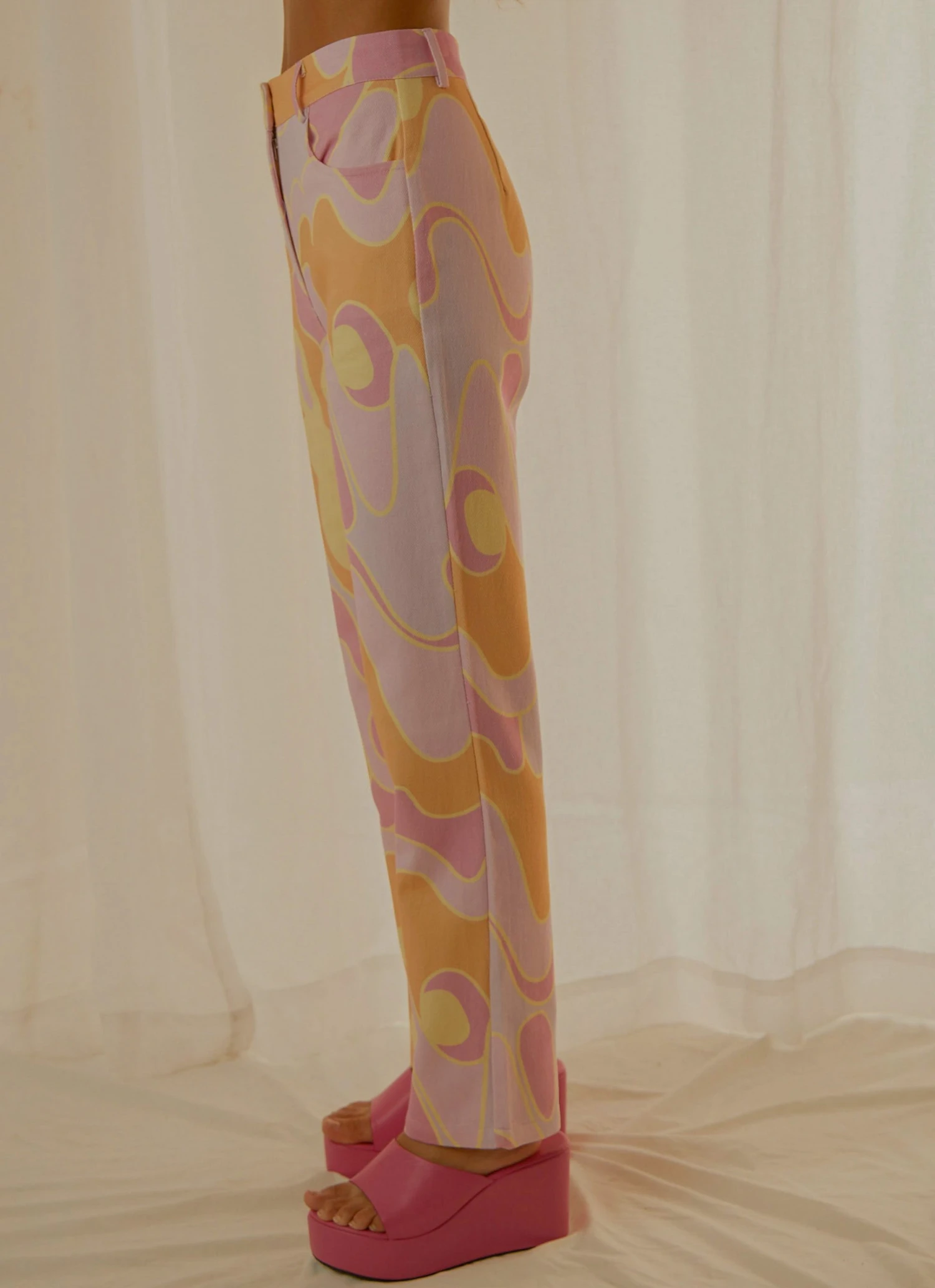 Peppermayo Exclusive Keep Your Heart Pants - Pyschedelic New & Most Loved 6 Peppermayo Exclusive Keep Your Heart Pants - Pyschedelic New & Most Loved