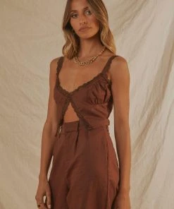 Peppermayo Exclusive Escape Reality Crop - Choc Brown 8 Peppermayo Exclusive Escape Reality Crop - Choc Brown