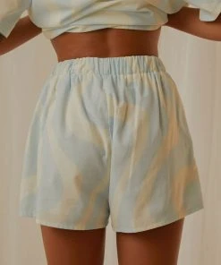 Peppermayo Exclusive Lost Summer Shorts - Light Blue Wave New & Most Loved