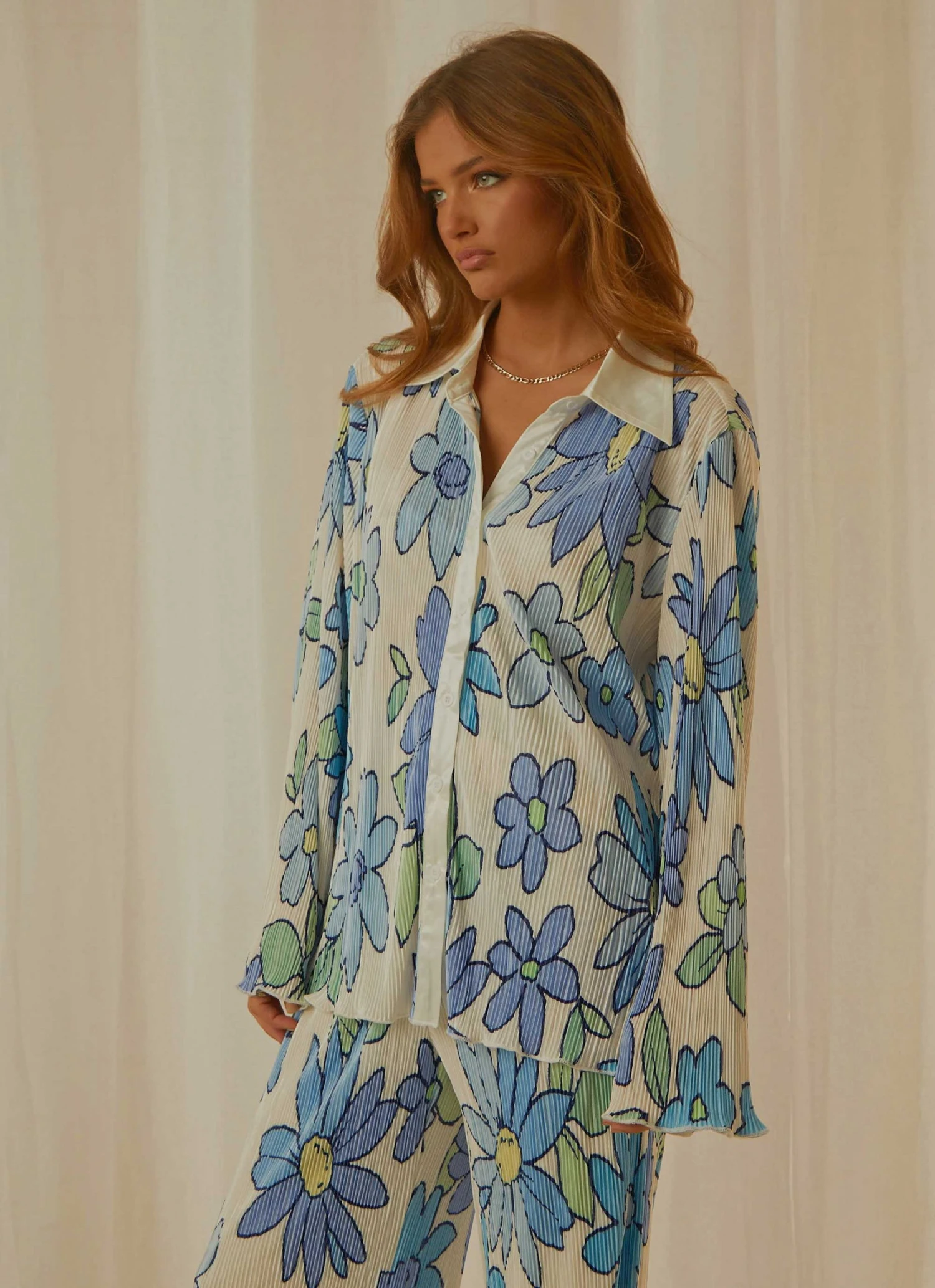 Peppermayo Exclusive Change Of Pace Shirt - Blue Blossom - Pre-Order New & Most Loved Peppermayo Exclusive Change Of Pace Shirt - Blue Blossom - Pre-Order New & Most Loved