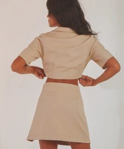 Peppermayo Exclusive New York City Skirt - Taupe New & Most Loved 11 Peppermayo Exclusive New York City Skirt - Taupe New & Most Loved