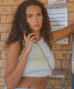 Vacancy Supply Sunburst Singlet - White New & Most Loved