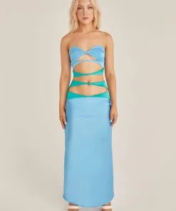 Riley Hubatka X Peppermayo New & Most Loved Sweet Days Crop Top - Azure 3 Riley Hubatka X Peppermayo New & Most Loved Sweet Days Crop Top - Azure