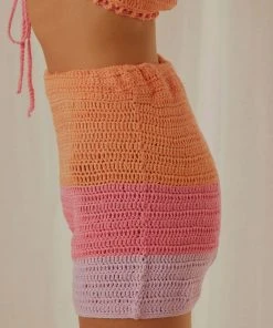 Peppermayo Exclusive New & Most Loved Sunburst Crochet Shorts - Pink 10 Peppermayo Exclusive New & Most Loved Sunburst Crochet Shorts - Pink