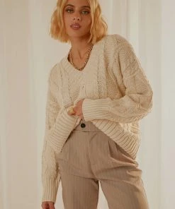 Peppermayo New & Most Loved Matchmaker Knit Sweater - Cream