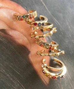 Peppermayo New & Most Loved Isabel Ear Stack - Gold Multi