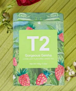 T2 Gorgeous Geisha Tea Icon Tin 100g - Loose Leaf New & Most Loved