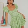 Peppermayo Exclusive Gianna Mini Dress - Green Gingham 1 Peppermayo Exclusive Gianna Mini Dress - Green Gingham