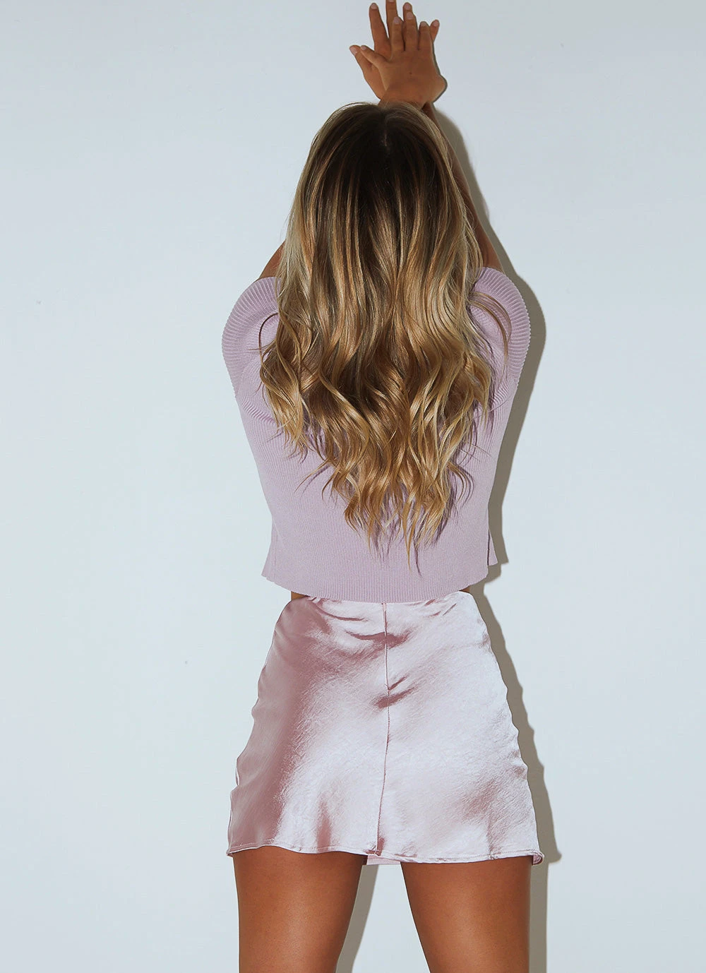 Peppermayo New Bottoms Adama Mini Skirt - Pink Satin 7 Peppermayo New Bottoms Adama Mini Skirt - Pink Satin