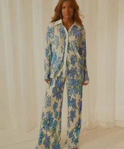 Peppermayo Exclusive 90s Muse Pants - Blue Blossom - Pre-Order New & Most Loved 10 Peppermayo Exclusive 90s Muse Pants - Blue Blossom - Pre-Order New & Most Loved