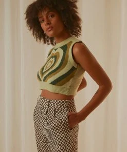 Peppermayo Main Thing Knit Top - Green Print New & Most Loved 10 Peppermayo Main Thing Knit Top - Green Print New & Most Loved