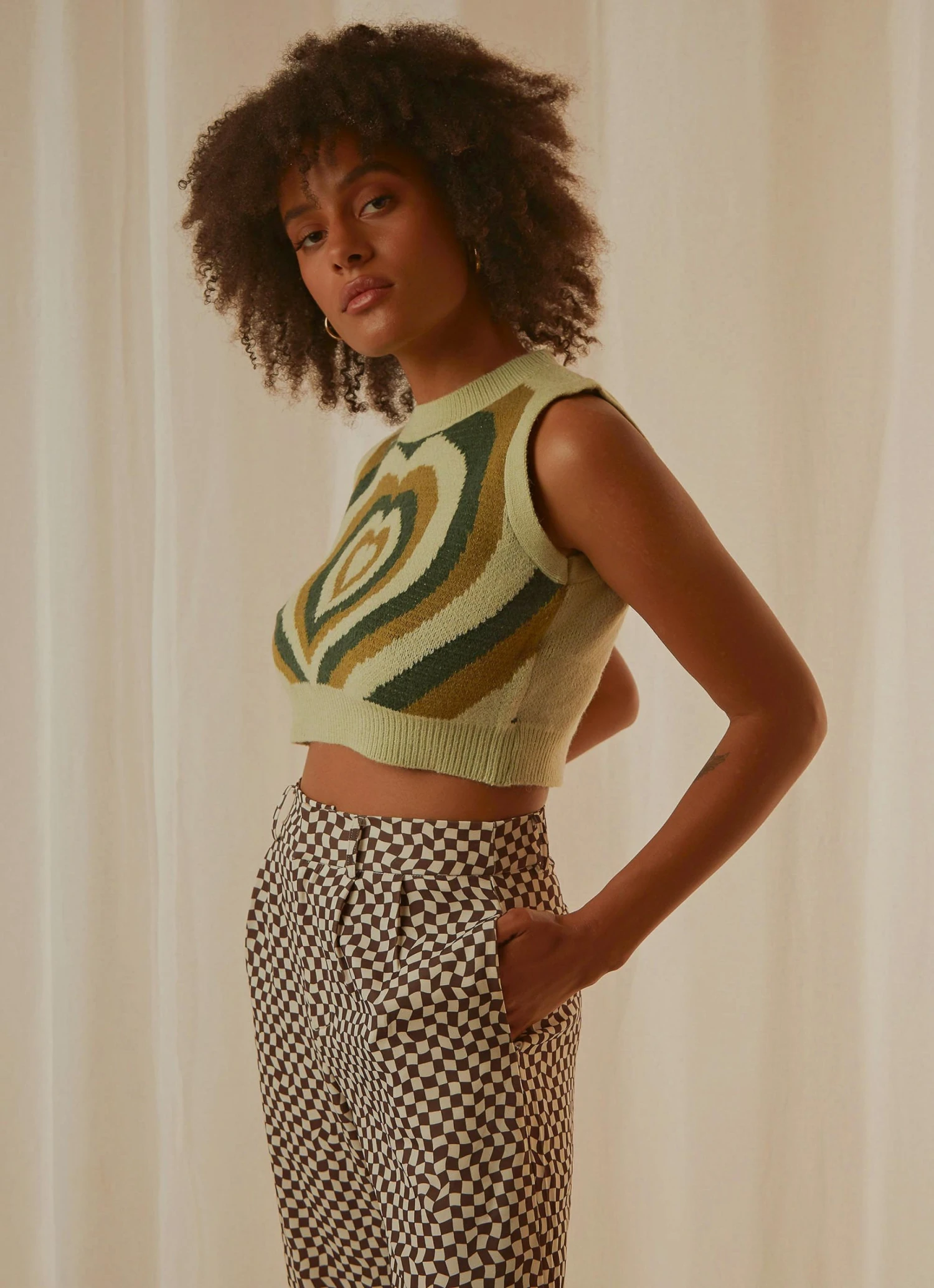 Peppermayo Main Thing Knit Top - Green Print New & Most Loved 6 Peppermayo Main Thing Knit Top - Green Print New & Most Loved