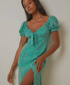 Peppermayo New Dresses Walk In The Park Midi Dress - Green