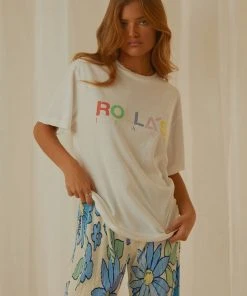 Rolla's Candy Logo Tomboy Tee - White New & Most Loved 11 Rolla's Candy Logo Tomboy Tee - White New & Most Loved