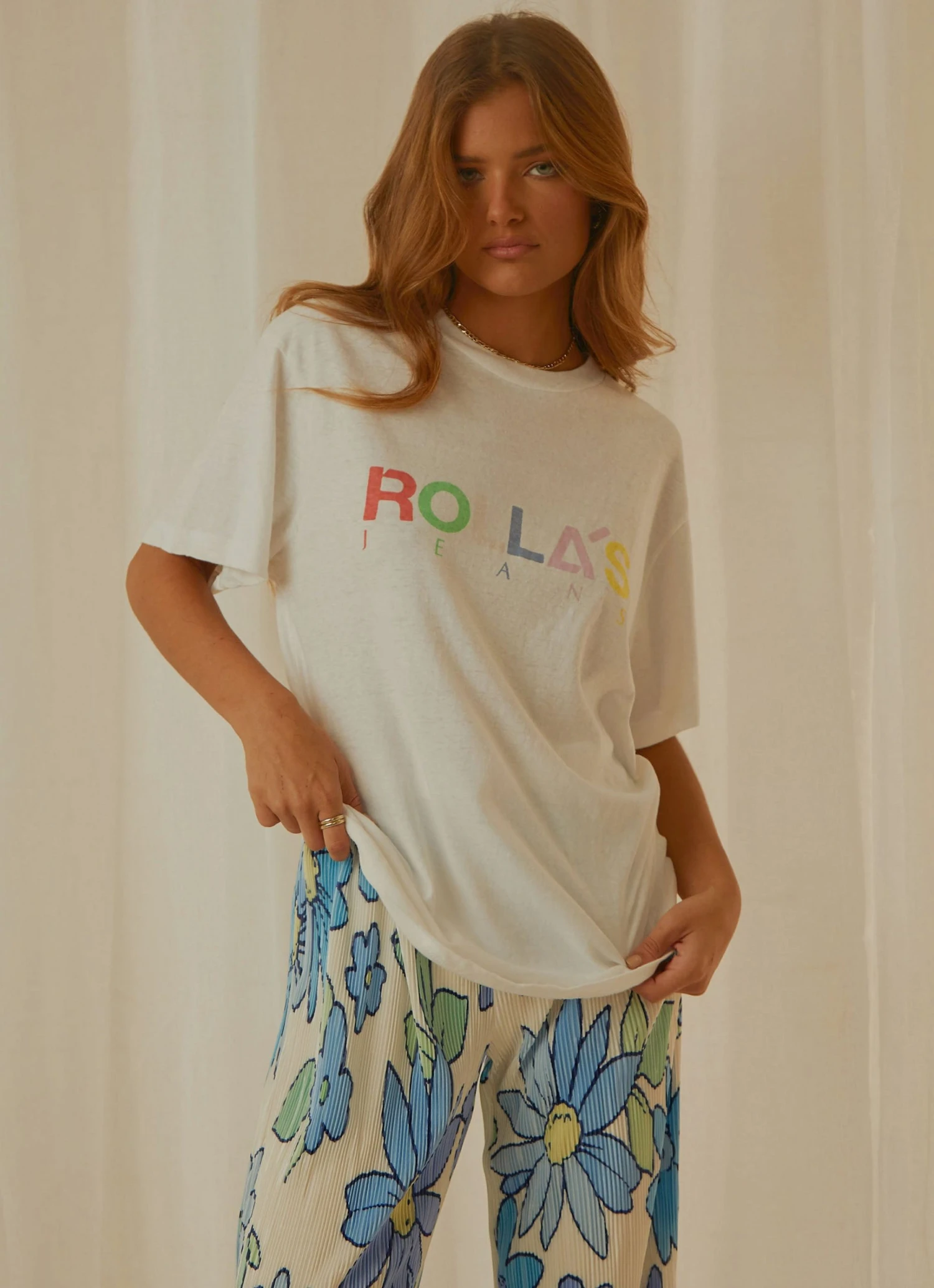 Rolla's Candy Logo Tomboy Tee - White New & Most Loved 6 Rolla's Candy Logo Tomboy Tee - White New & Most Loved