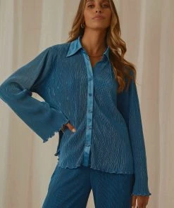 Peppermayo Exclusive Change Of Pace Shirt - Cobalt 9 Peppermayo Exclusive Change Of Pace Shirt - Cobalt