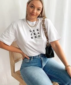 Lee New Tops Baggy Tee - Aspen White 4 Lee New Tops Baggy Tee - Aspen White