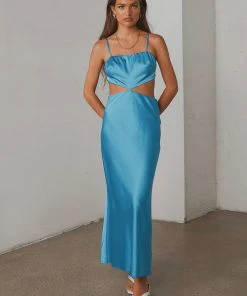 Peppermayo Clumsy Love Midi Dress - Blue New Dresses 9 Peppermayo Clumsy Love Midi Dress - Blue New Dresses