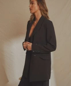 National Breast Cancer Foundation X Peppermayo New & Most Loved The Capsule Blazer - Black