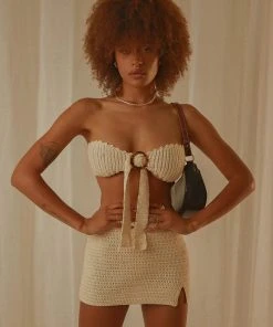 Peppermayo Exclusive New & Most Loved Salty Hair Crochet Crop - Ivory 5 Peppermayo Exclusive New & Most Loved Salty Hair Crochet Crop - Ivory