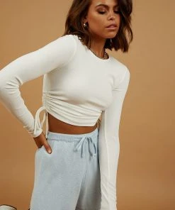 Peppermayo Weekend Meeting Top - White