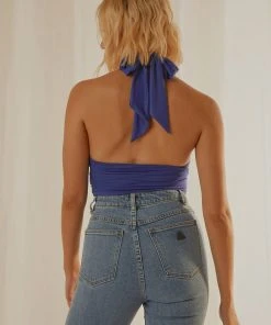 Peppermayo Exclusive Essie Multi Halter Top - Cobalt 13 Peppermayo Exclusive Essie Multi Halter Top - Cobalt