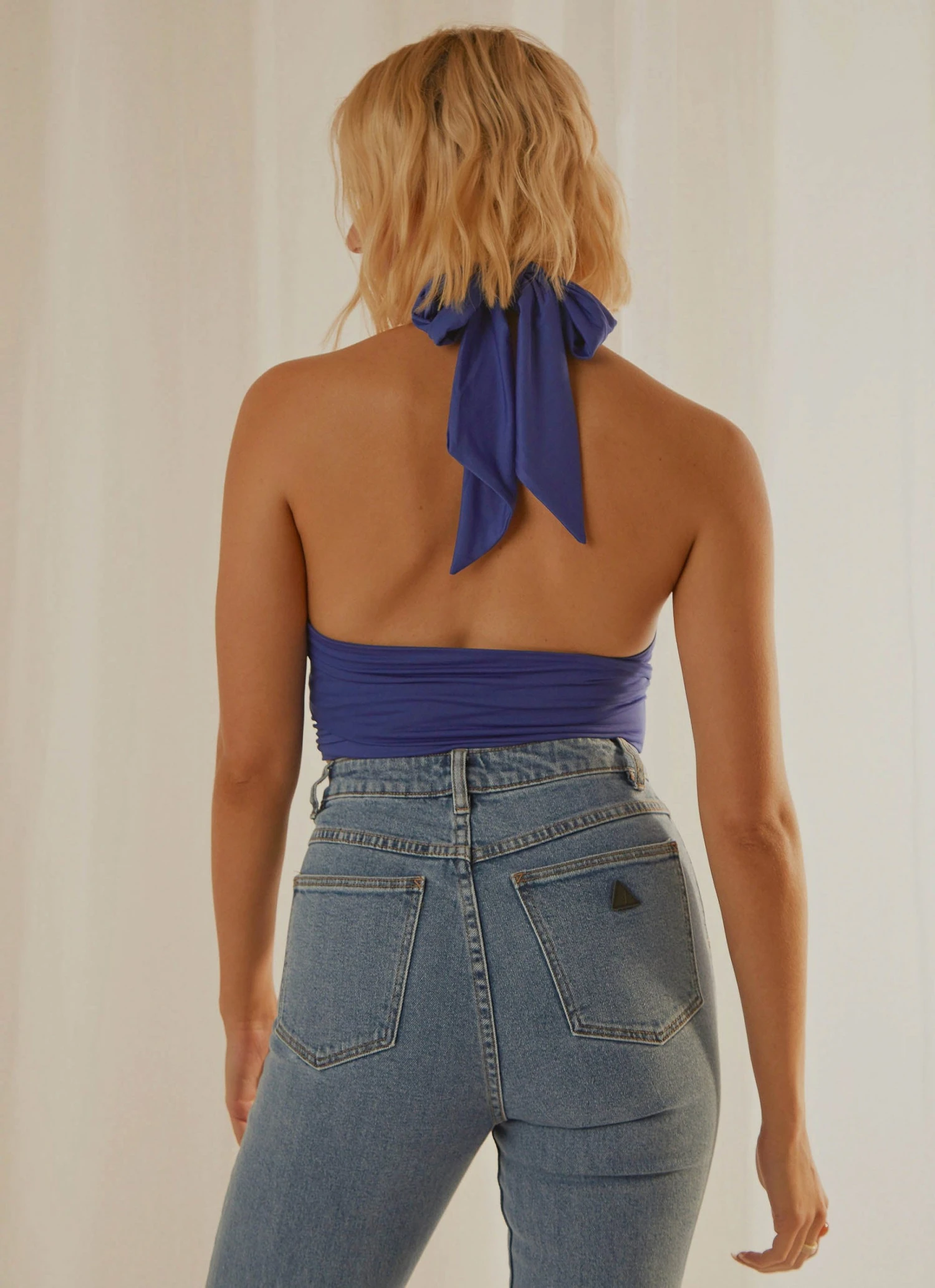 Peppermayo Exclusive Essie Multi Halter Top - Cobalt 8 Peppermayo Exclusive Essie Multi Halter Top - Cobalt