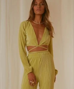 Peppermayo Exclusive New & Most Loved Malibu Dreaming Wrap Top - Sage 9 Peppermayo Exclusive New & Most Loved Malibu Dreaming Wrap Top - Sage