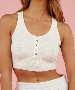 Peppermayo Warm Change Crop - White New & Most Loved