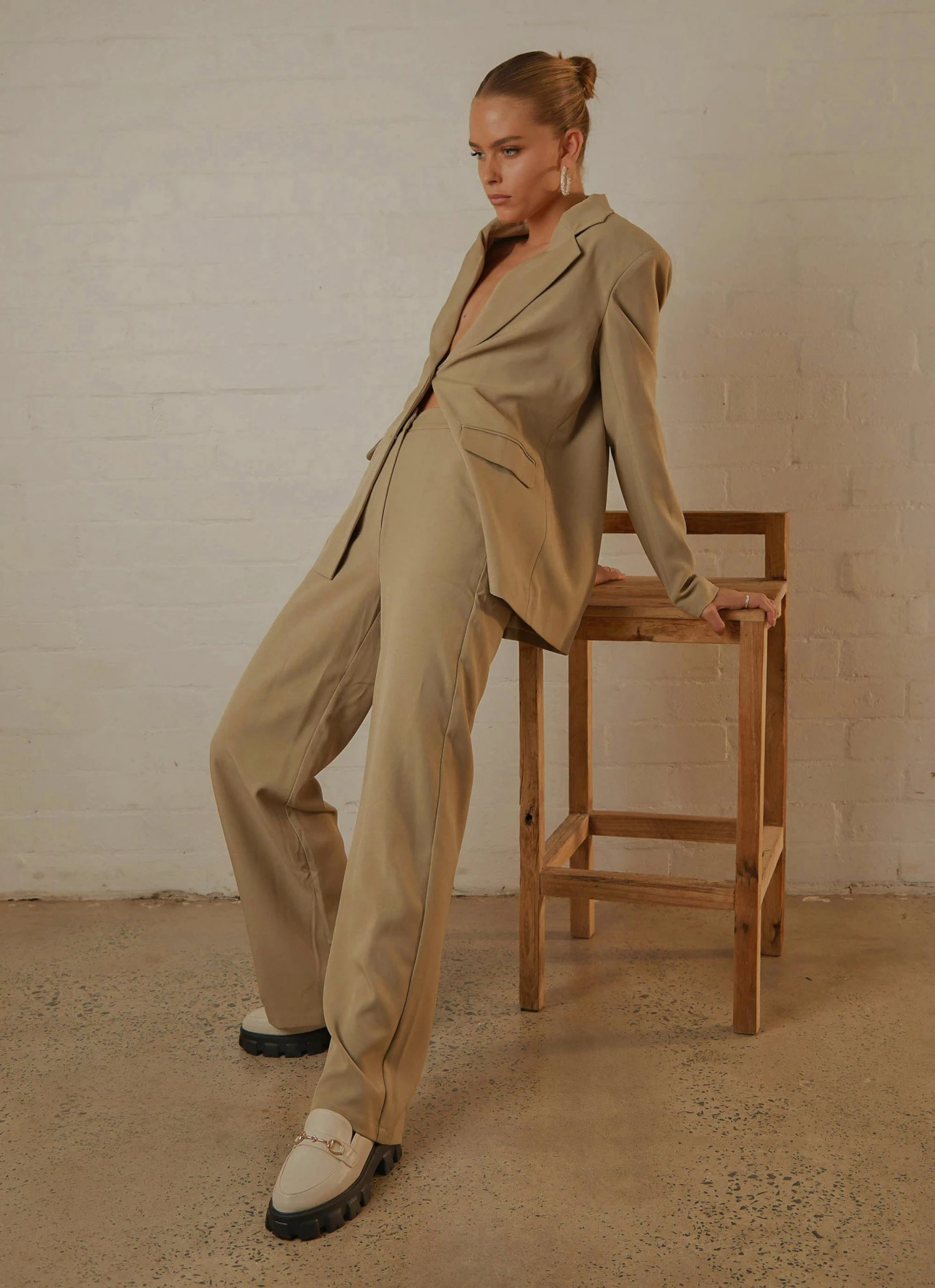 Peppermayo Exclusive Kat Suit Pants - Sage Peppermayo Exclusive Kat Suit Pants - Sage