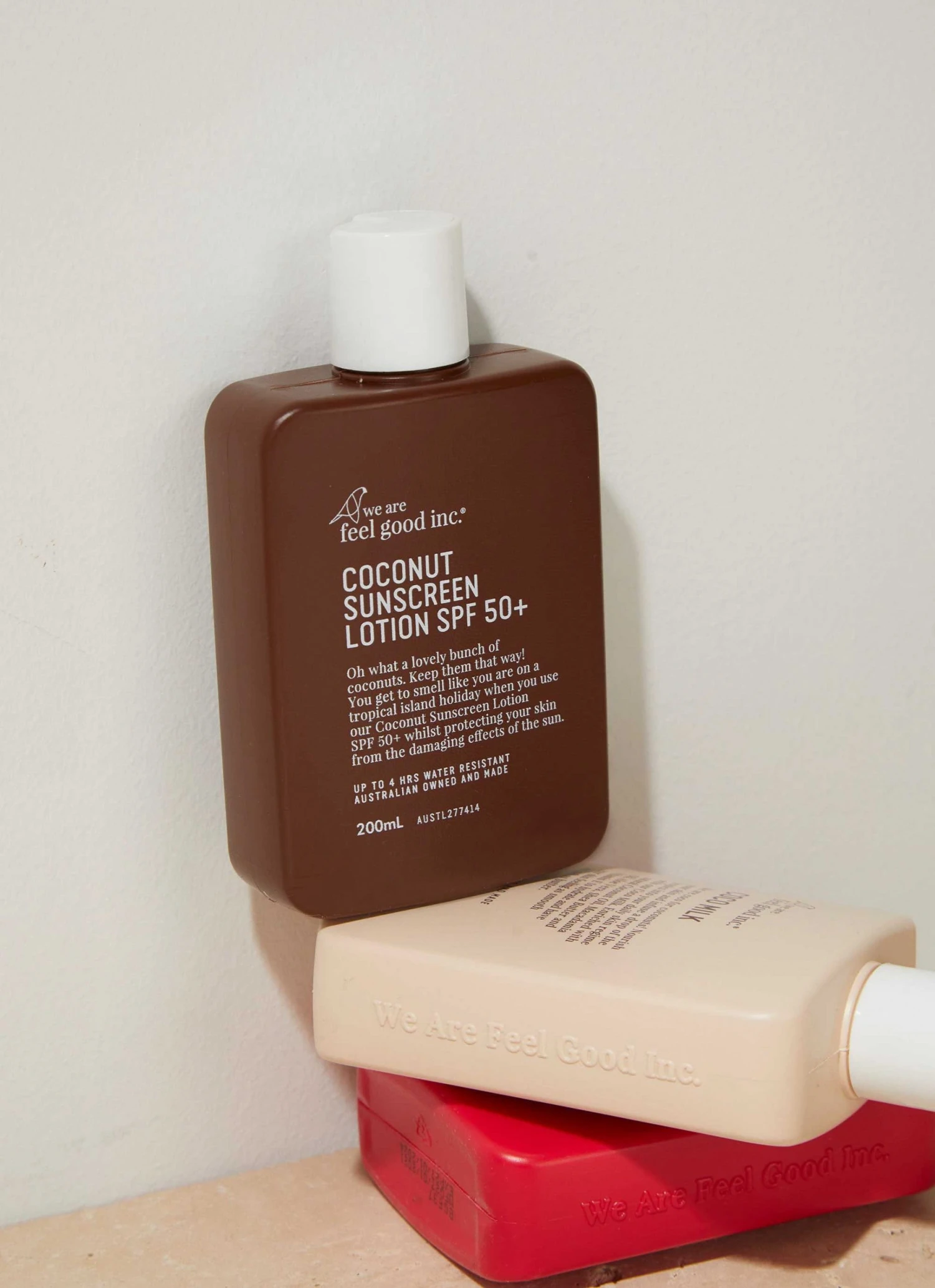 We Are Feel Good Inc Coconut Sunscreen Lotion SPF50+ 200ml - Multi New & Most Loved 3 We Are Feel Good Inc Coconut Sunscreen Lotion SPF50+ 200ml - Multi New & Most Loved