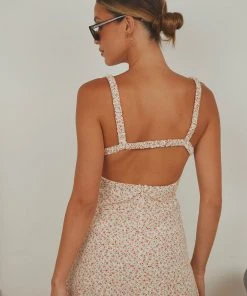 Peppermayo Lasting Summer Midi Dress - Beige Floral New & Most Loved 11 Peppermayo Lasting Summer Midi Dress - Beige Floral New & Most Loved