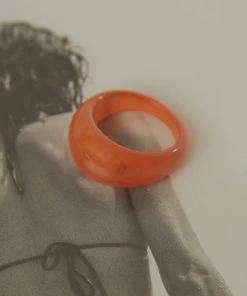 Peppermayo See The World Resin Ring - Orange New & Most Loved