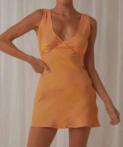 Peppermayo Exclusive Audrey Vintage Slip Dress - Mango Shimmer New & Most Loved