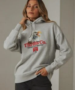 Thrills New & Most Loved Talla Slouch Hoodie - Vintage Marle