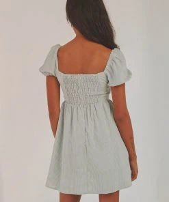 Peppermayo On The Horizon Mini Dress - Sage Gingham 11 Peppermayo On The Horizon Mini Dress - Sage Gingham