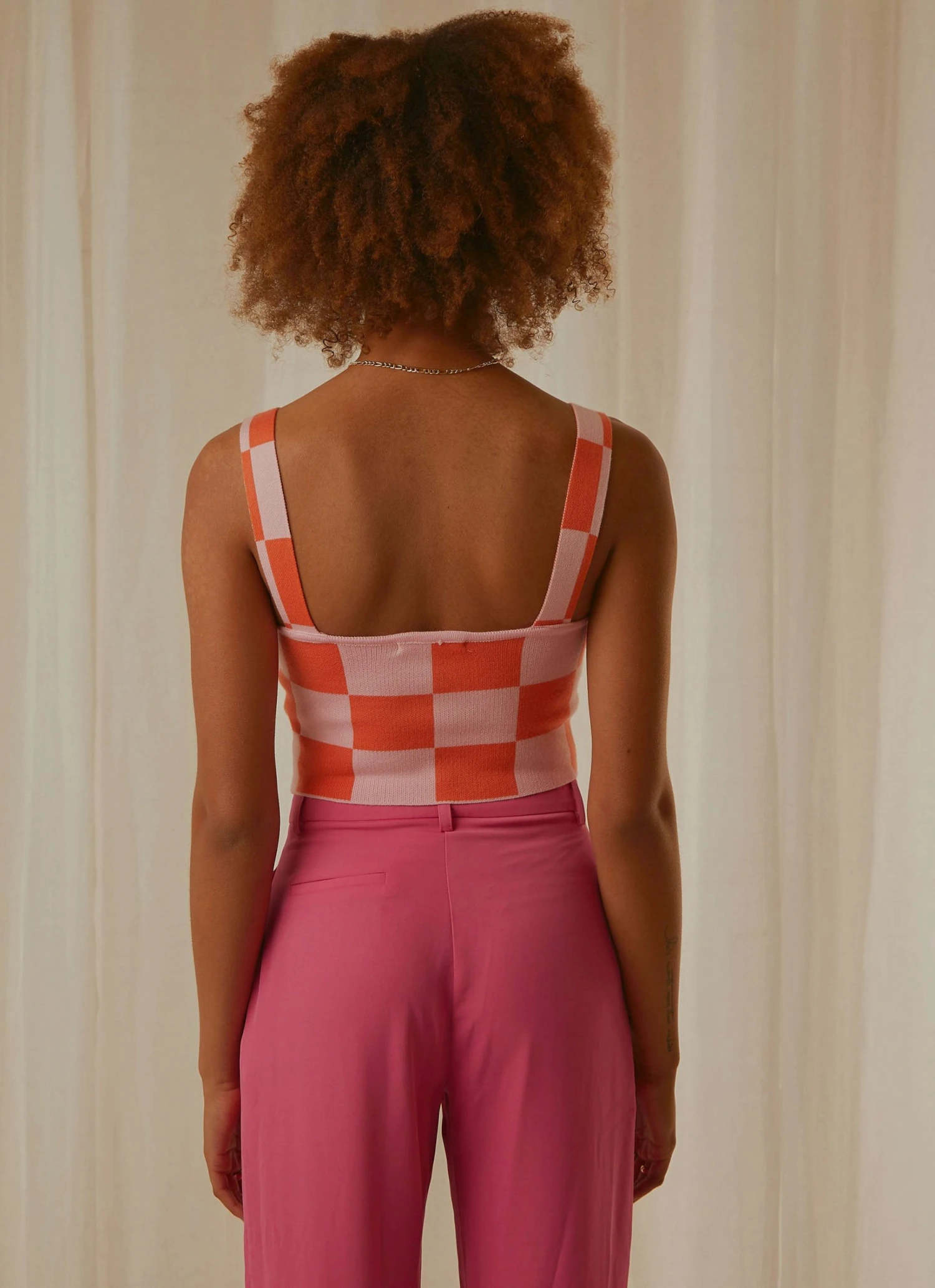 Peppermayo Exclusive New & Most Loved Alfresco Nights Bustier Top - Pink Check 7 Peppermayo Exclusive New & Most Loved Alfresco Nights Bustier Top - Pink Check