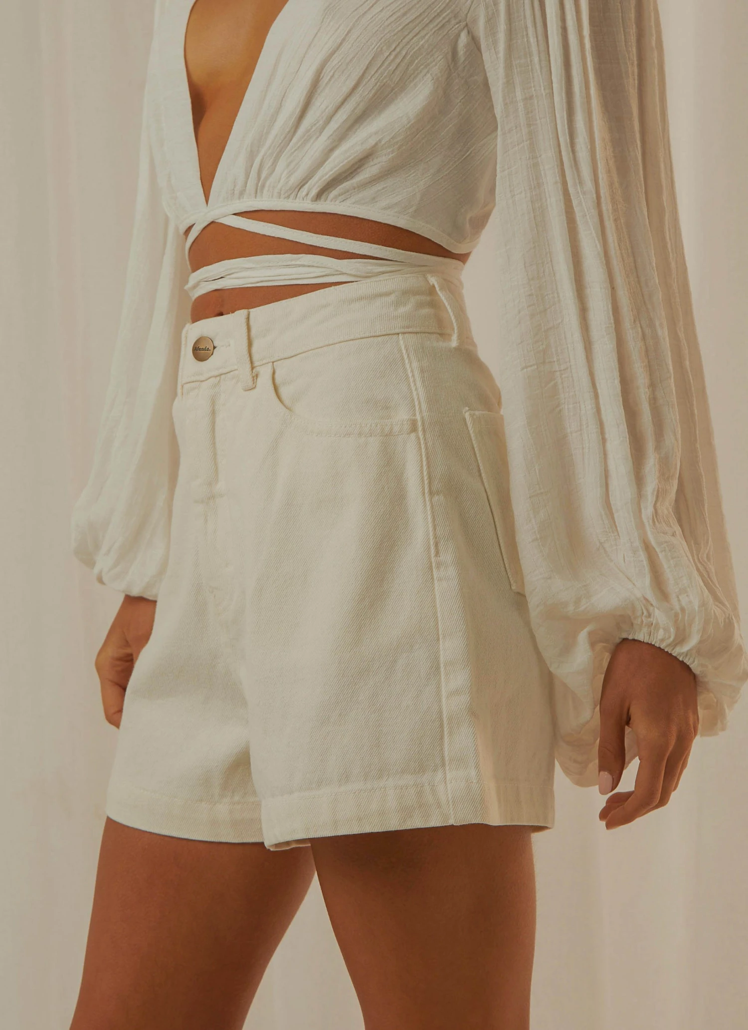 Afends Seventy Threes Organic Denim Short - Off White New & Most Loved 5 Afends Seventy Threes Organic Denim Short - Off White New & Most Loved