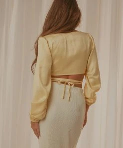 Peppermayo Exclusive New & Most Loved Goldie Crop Top - Lemon 11 Peppermayo Exclusive New & Most Loved Goldie Crop Top - Lemon