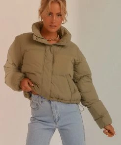 Nude Lucy New & Most Loved Topher Puffer Jacket - Deep Sage