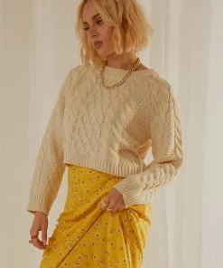 Peppermayo Hold Onto You Knit Sweater - Cream New & Most Loved 10 Peppermayo Hold Onto You Knit Sweater - Cream New & Most Loved