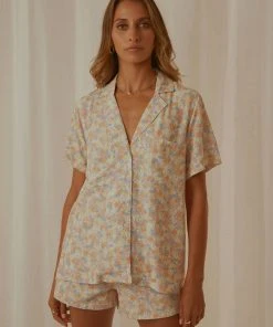 Cools Club New & Most Loved Safari Shirt - Peach Floral