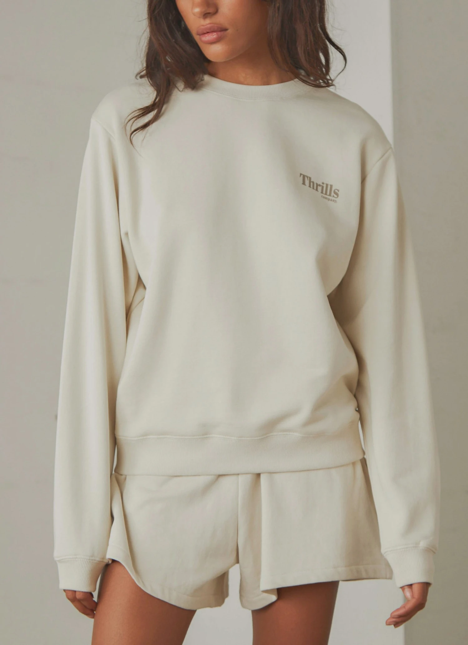 Thrills Ops Organic Cotton Crew - Heritage White New & Most Loved 3 Thrills Ops Organic Cotton Crew - Heritage White New & Most Loved