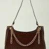 Peppermayo New & Most Loved Castings Handbag - Chocolate Croc 1 Peppermayo New & Most Loved Castings Handbag - Chocolate Croc