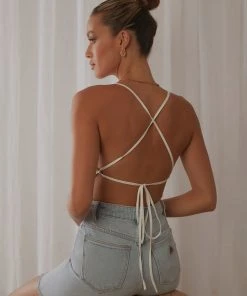 Peppermayo Exclusive Champs-Elysees Cowl Neck Crop - White 11 Peppermayo Exclusive Champs-Elysees Cowl Neck Crop - White