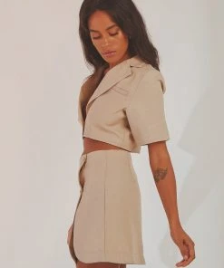 Peppermayo Exclusive New York City Skirt - Taupe New & Most Loved 10 Peppermayo Exclusive New York City Skirt - Taupe New & Most Loved